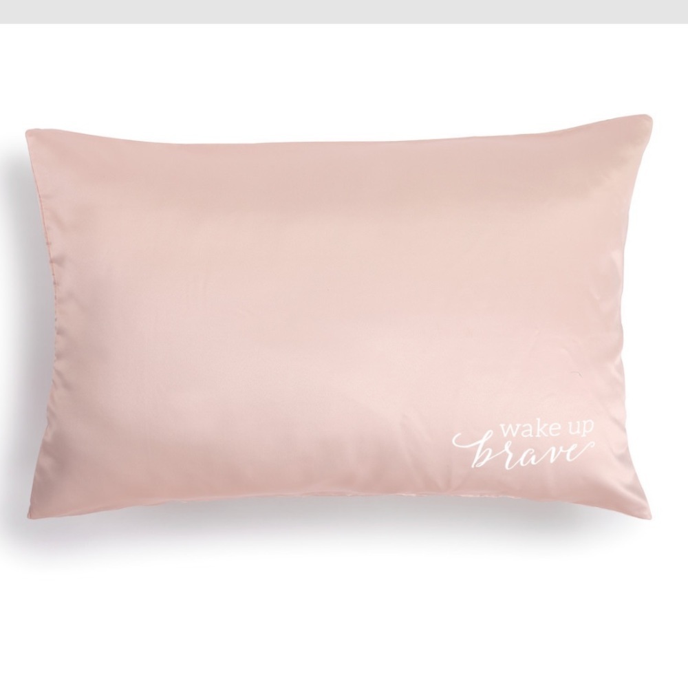 ✅Demdaco Blush Satin Pillow Case Set of 2- Wake Up Brave